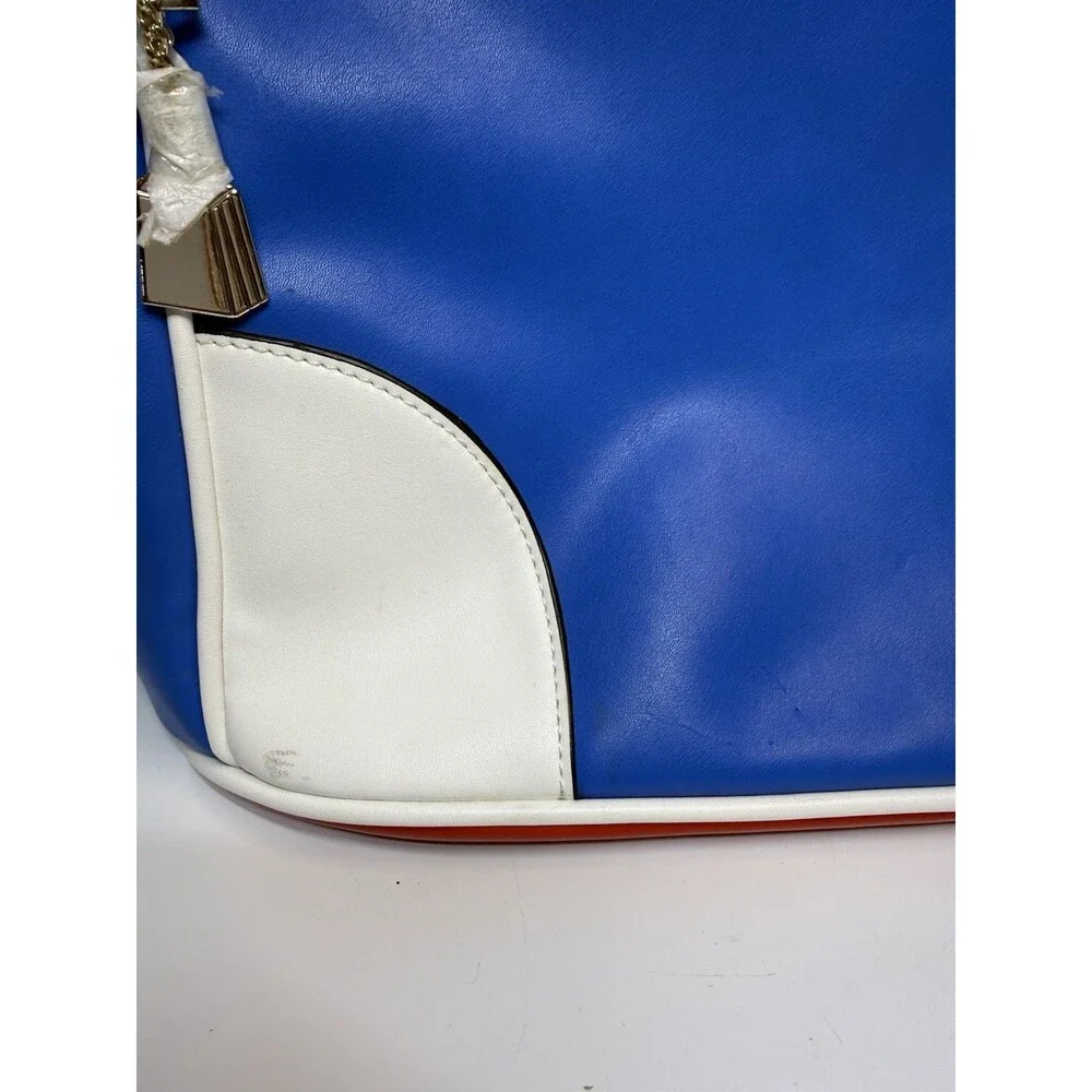 Tote & Carry Buffalo Fridge Red White And Blue Vegan Leather Large Backpack